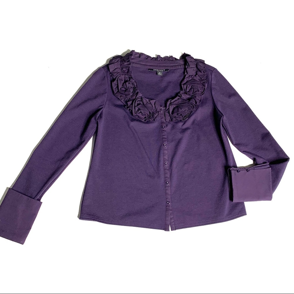 Insight Knit Button Up Top